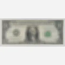 Untitled (Dollar Bill) by Tom Friedman, sold May 2017