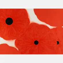 Five Reds by Donald Sultan, sold May 2017