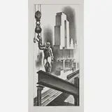 Above the City by Louis Lozowick, Russia/USA, sold May 2017
