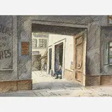 Henry Gasser, Untitled (Man in the Doorway)