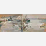 Emmanuel Mané-Katz, Untitled (New York Harbor)
