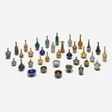 John Andersson, Collection of thirty-five miniature vases, c. 1950, glazed stoneware