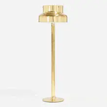 Anders Pehrson, Bumling floor lamp, 1968, brass, plastic
