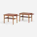 Hans J. Wegner, Tables, pair, c. 1955, teak