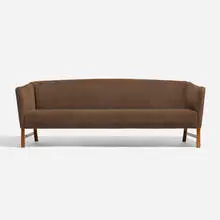 Ole Wanscher, Sofa, 1960, velvet mohair upholstery, mahogany