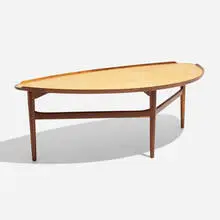 Finn Juhl, Coffee table, model 521, 1951, teak, beech
