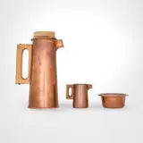 Coffee service by Tapio Wirkkala, 1958, silver-lined copper, teak, sold Aug 2026