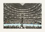 Richard Hamilton, La Scala Milano, 1968, Rastertiefdruck und Farbserigraphie auf Velin