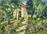 Franz Heckendorf, Haus im Garten