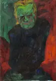 Heinrich Ehmsen, Portrait der Mutter, 1921, Öl auf Leinwand