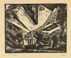 Villa am Strande, 2 by Lyonel Feininger, 1918, Holzschnitt auf Papier, sold Jun 2016