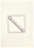 Sigmar Polke, Ohne Titel (Quadrat), Um 1969, Filzstift in Schwarz auf Papier