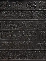 John Henning, Replik des Parthenonfrieses von der Athener Akropolis, 1828, Eisenguß, geschwärzt, wohl aus der Fürstlich-Stolbergschen Hütte Ilsenburg