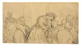 Adolph von Menzel, Abendgesellschaft. 1870er Jahre