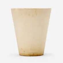 Planter, model K-35 by John Follis, c. 1955, bisque ceramic, sold Nov 2022