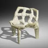 Concrete chair by Tejo Remy & Rene Veenhuizen, 2010, cast concrete, steel, sold Nov 2022