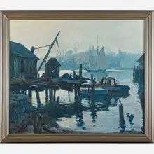 Untitled (Gloucester) by Emile Albert Gruppe, sold May 2017
