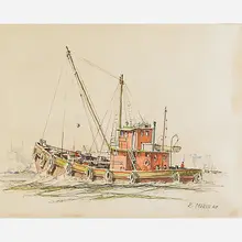 Untitled by Reginald Marsh, sold May 2017