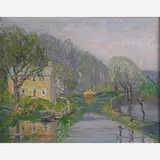Fern Coppedge, Untitled (Grandpop Young's House on the Canal in Lumberville)