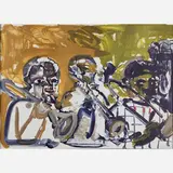 Romare Bearden, Brass Section (Jamming at Mintons)
