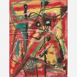 Rolph Scarlett, Mixed media on paper (Framed)