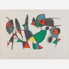 Plate 10 by Joan Miró, Spain, sold May 2017