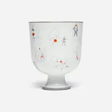 Il Circo coupe by Gio Ponti, transfer-printed porcelain, sold Jul 2026