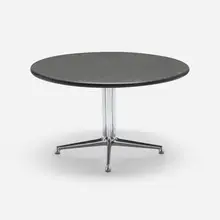 Charles and Ray Eames, La Fonda occasional table, 1962 / 1992, slate, polished aluminum