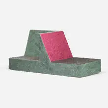 Foam sofa by Sang Hoon Kim, 2018, memory foam, sold Jul 2026