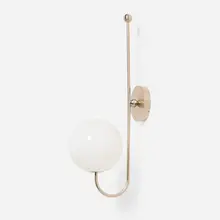 Michael Anastassiades, Single Angle wall lamp, c. 2017, nickel-plated metal, glass