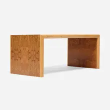 Modern, Custom desk, oak, burl wood