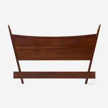 George Nakashima, Origins full-size headboard, c. 1958, walnut