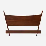 George Nakashima, Origins full-size headboard, c. 1958, walnut