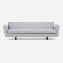 Edward Wormley, Sofa, model 5945A, upholstery, walnut