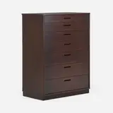 Edward Wormley, Tall chest of drawers, 1949, mahogany