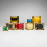 Enzo Mari, Collection of eight Cubos