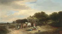 'The last load' by Edward Charles Williams, oil on canvas, sold Jul 2019