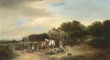 Edward Charles Williams, 'The last load', oil on canvas