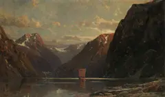 Henry Enfield, Nærøyfjord, Norway, oil on canvas