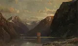 Henry Enfield, Nærøyfjord, Norway, oil on canvas