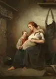 Léon Lucien Goupil, Maternité, oil on canvas