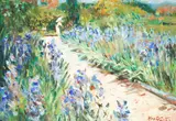 Max Agostini, Garden in bloom, oil on canvas