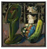 Markus Lüpertz, N.Y. Fenster Stilleben, 1984, Öl auf Leinwand