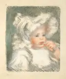 L’enfant au biscuit (Jean Renoir) by Pierre-Auguste Renoir, 1899, Farblithographie auf Arches-Bütten (Wz: MBM), sold Nov 2012