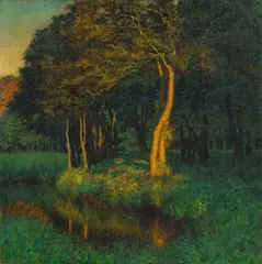 Arthur Illies, Abendstimmung, 1901, Öl auf Leinwand