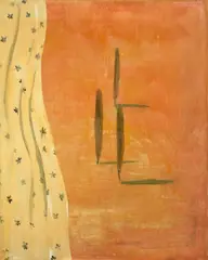 Pinien by Norbert Schwontkowski, 2004, Öl und Wasserfarben auf Leinwand, sold Nov 2012