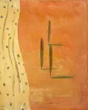 Norbert Schwontkowski, Pinien, 2004, Öl und Wasserfarben auf Leinwand