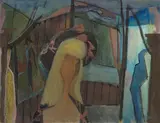 Alexander Camaro, Parktheater, 1946, Öl auf Leinwand