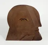 Horst Antes, Kopf, 1977, Stahl, geschweißt, mit Rostpatina. Höhe: 44,8 cm (17 ⅝ in.)