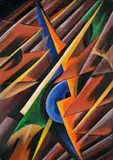 Paul Fuhrmann, Schrei, 1922, Öl auf Pappe